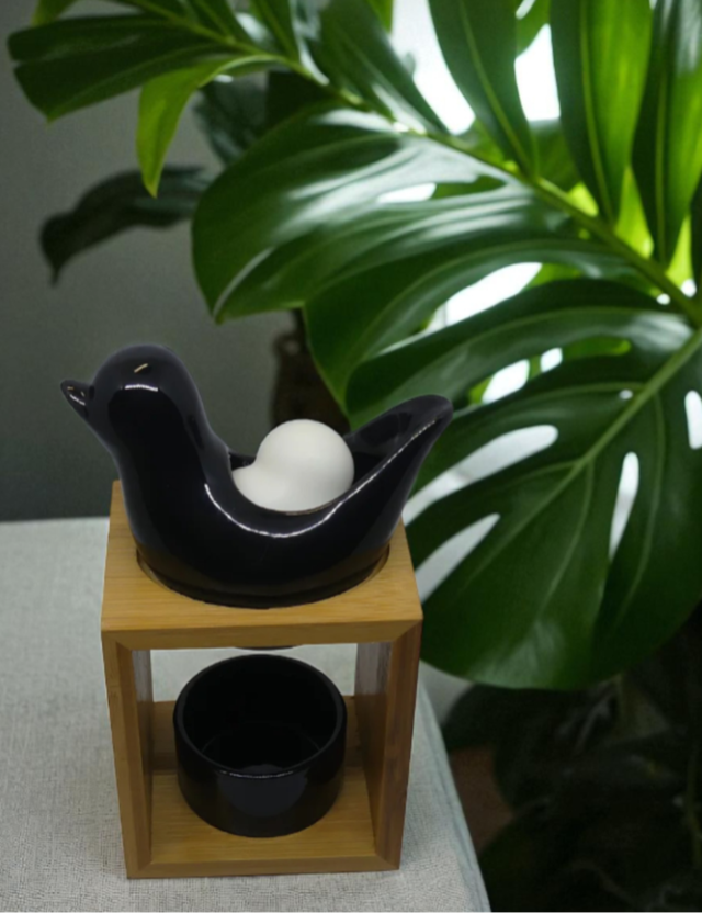 Brûleur fondant "Birdy" noir