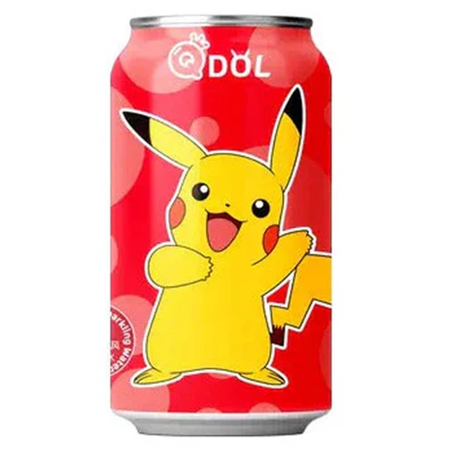 QDOL Pikachu - Bevanda Gassata al Gusto di Fragola 330 ml