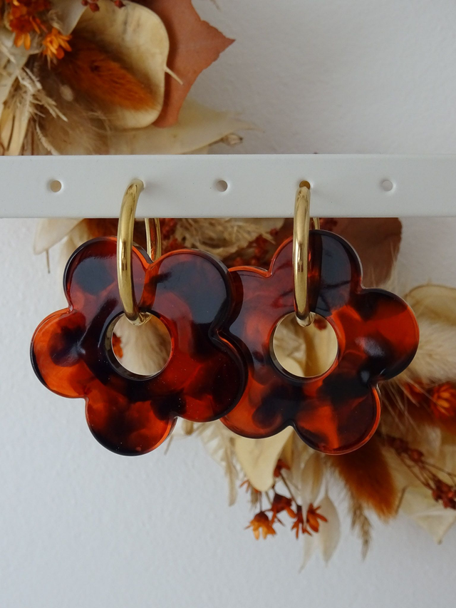 Grande fleur : écaille de tortue