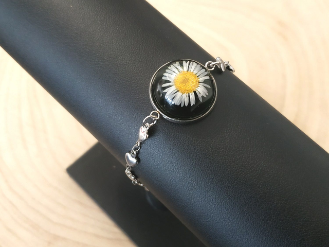 Bracelet dôme marguerite