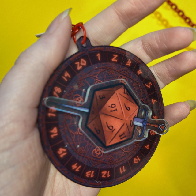 Dice Spinner Summoning Circle - Nerd - Charm [CHM-N-DND]