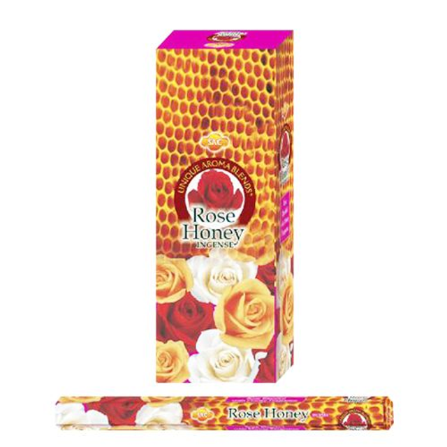 Caja GRANDE  6 uni. Incienso Sac Rose Honey