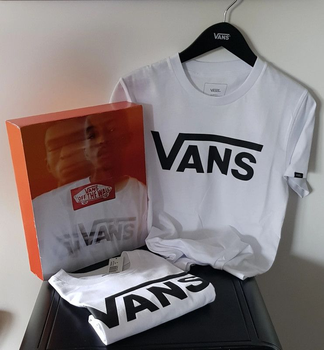 T-shirt Homme Vans Classic blanc XL