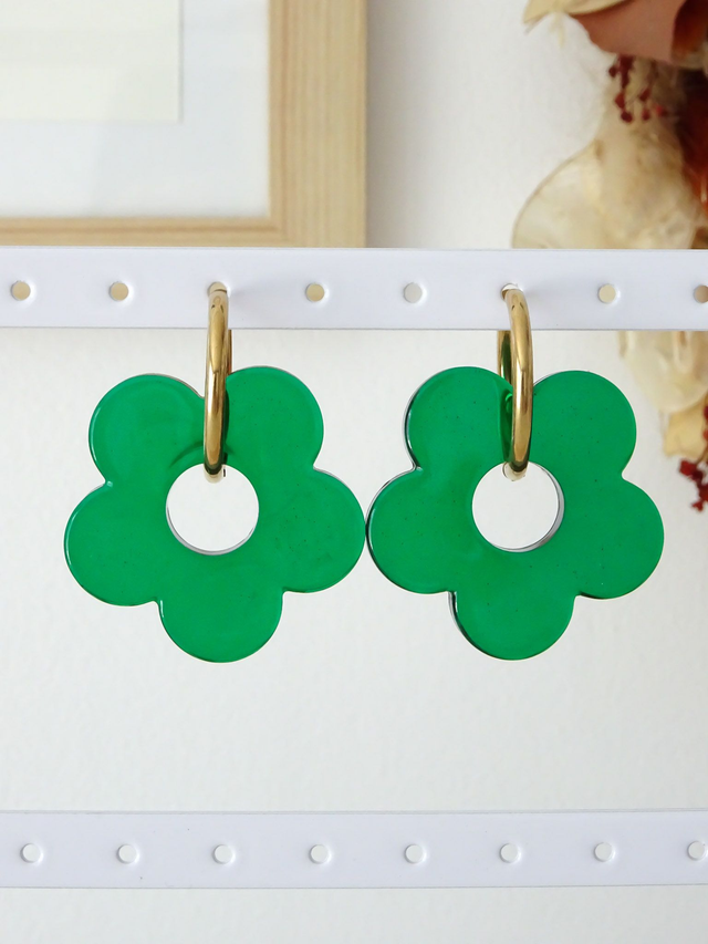 Grande fleur : Vert