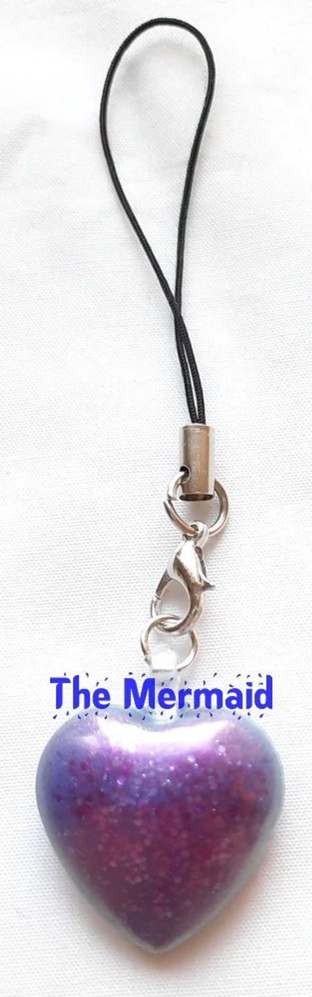 klein resin hartje (mobielhangertje) (verschillende kleuren verkrijgbaar)