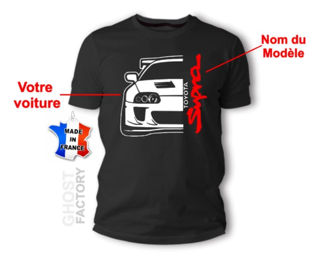 T-shirt Silhouette sur mesure - Noire et bi-ton