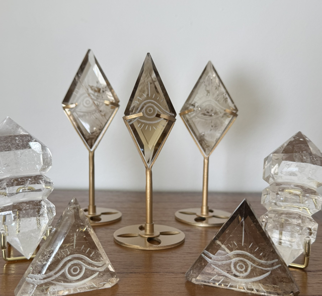 Œil protecteur en Quartz fumé