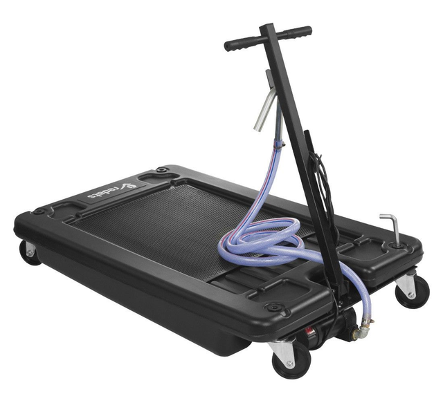 Bac récupérateur d'huile avec pompe électrique | 64L