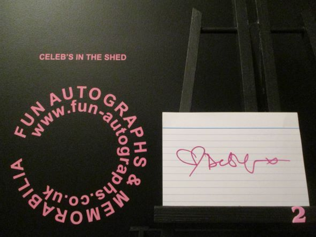 Debbie Chazen Authentic Autographed Index Card (2)