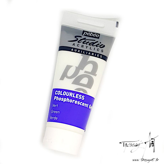PEBEO - GEL PHOSPHORESCENT NON TEINTE VERT 100mL - PB036