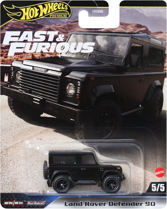 Hot Wheels Premium Fast &amp; Furious - Land Rover Defender 90 in Schwarz 