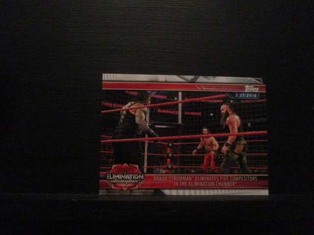 Braun Strowman Eliminates Five Competitiors In The Elimination Chamber - Champions Original Trading Card #97
