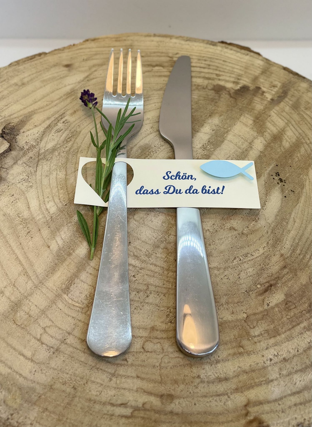 Besteckanhänger „Fisch“ – Set mit 10 Stück