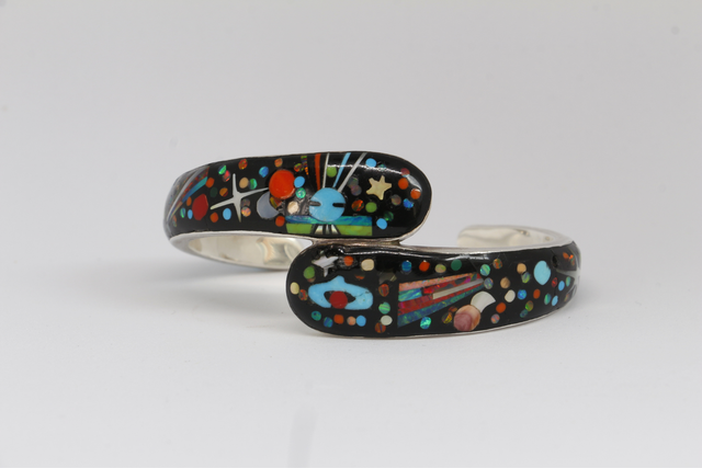 Bracelet Galaxy Kundalini SKY IS THE LIMIT argent massif et pierres naturelles 