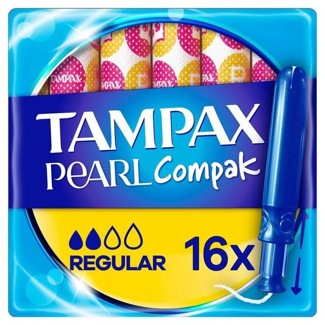 Tampax Pearl Compak Regular Applicator Tampons 16