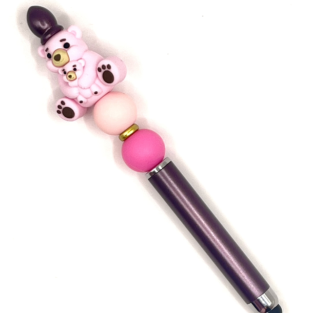 S22 - Stylo ours rose clair