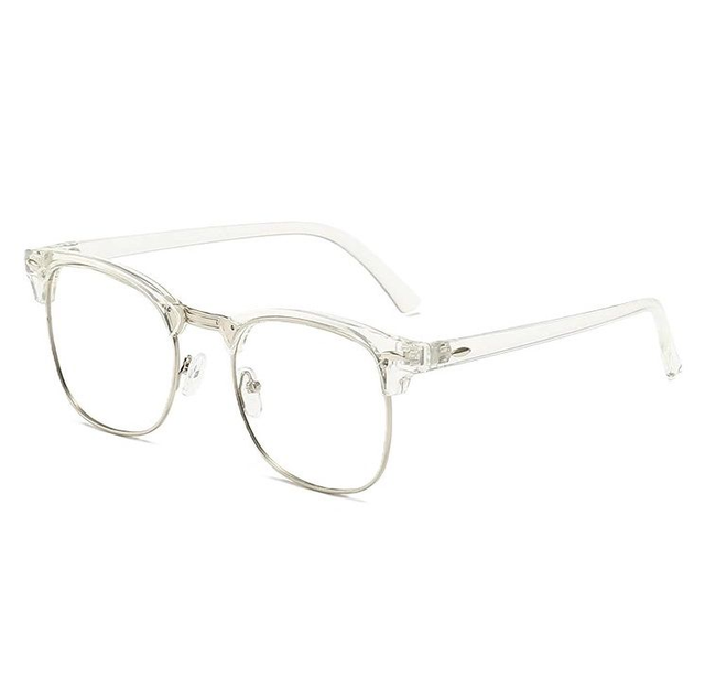 Lentes filtro azul Clubmaster transparente