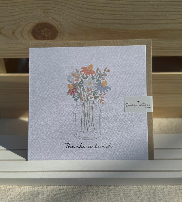 Thanks a Bunch Greetings Card
