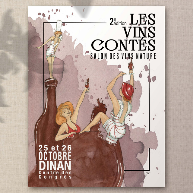 Affiche 30x40 - Vin Nature - Vins Contés, Affiche 2025