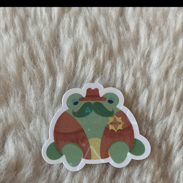 Deputy Frog Sticker