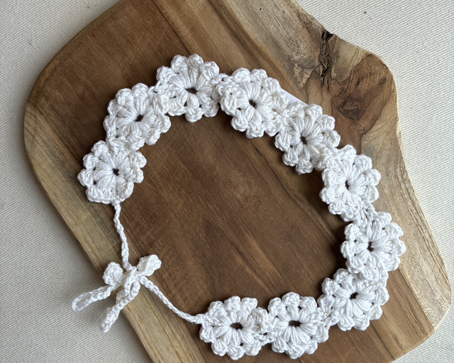 Bandeau fleurs blanches 