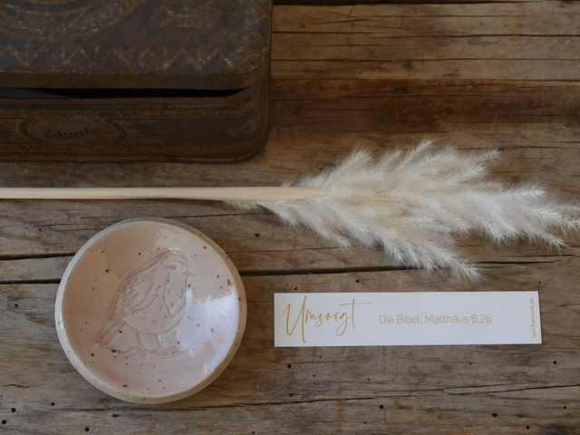 Schälchen mit "Vogel Relief" oder "Stille Zeit"