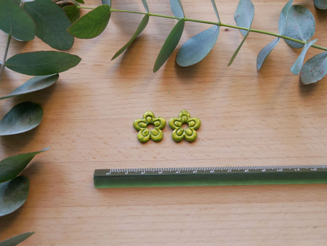 Double fleur vert clair