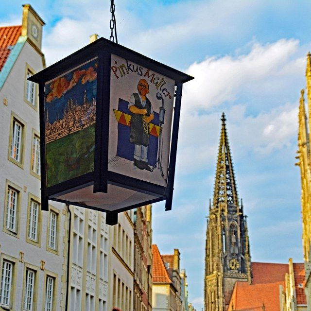 Laterne mit Lambertiblick