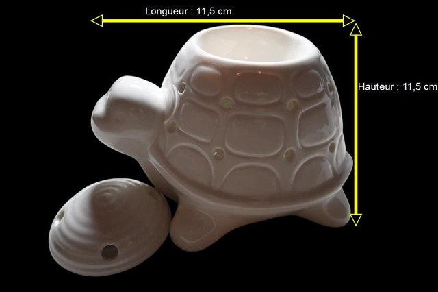 đą BrĂ»le-Parfum Tortue en CĂ©ramique â ĂlĂ©gance, Calme et DĂ©coration Zen