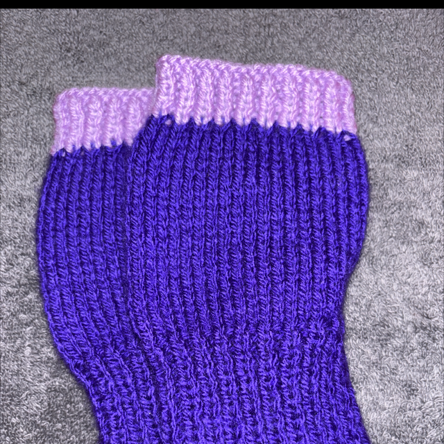 Purple adult mitts 