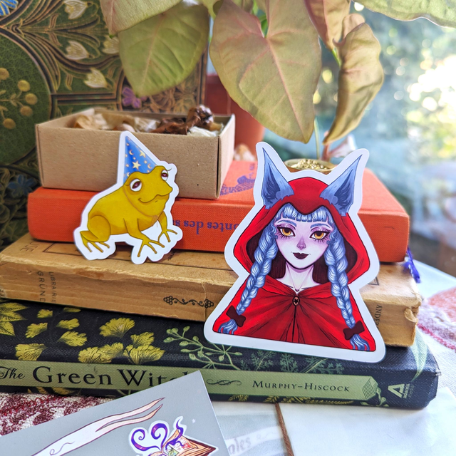 Grenouille Magicienne | Glossy sticker