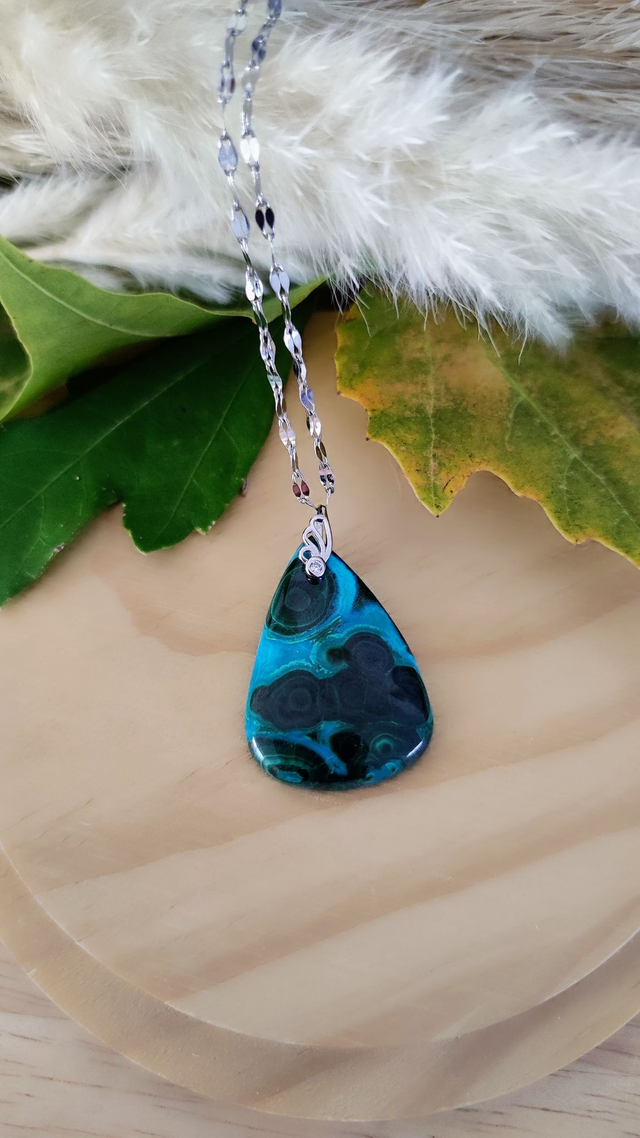 Pendentif Malachite Chrysocolle