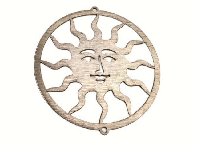 Anhänger Sonne Edelstahl Durchmesser 65mm