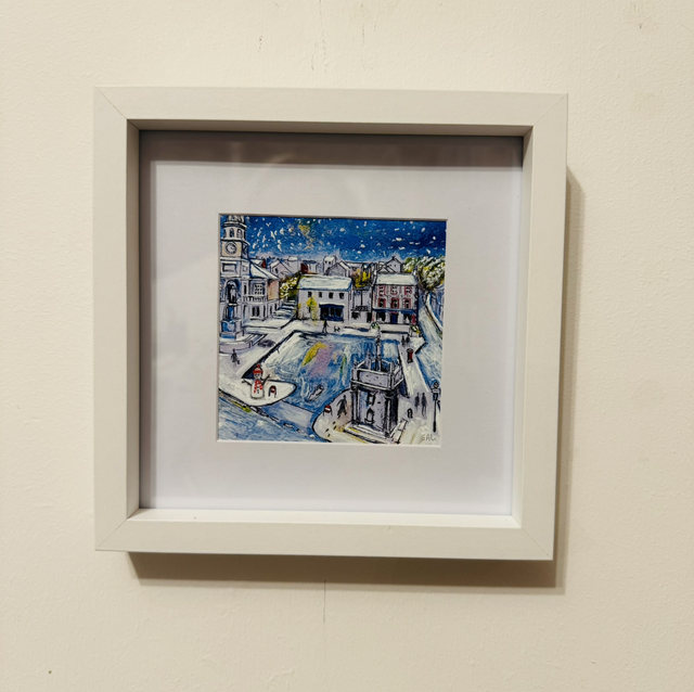 Print- Selkirk Square- Hand finished in paint