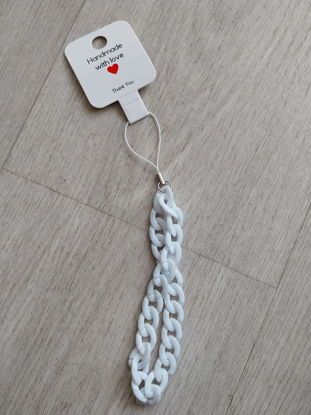 Mini Chaîne de Téléphone Blanc