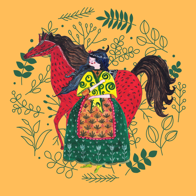 Princess and her stallion - Coaster