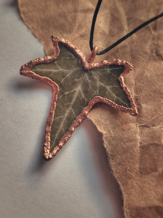 Ivy Leaf Copper Necklace