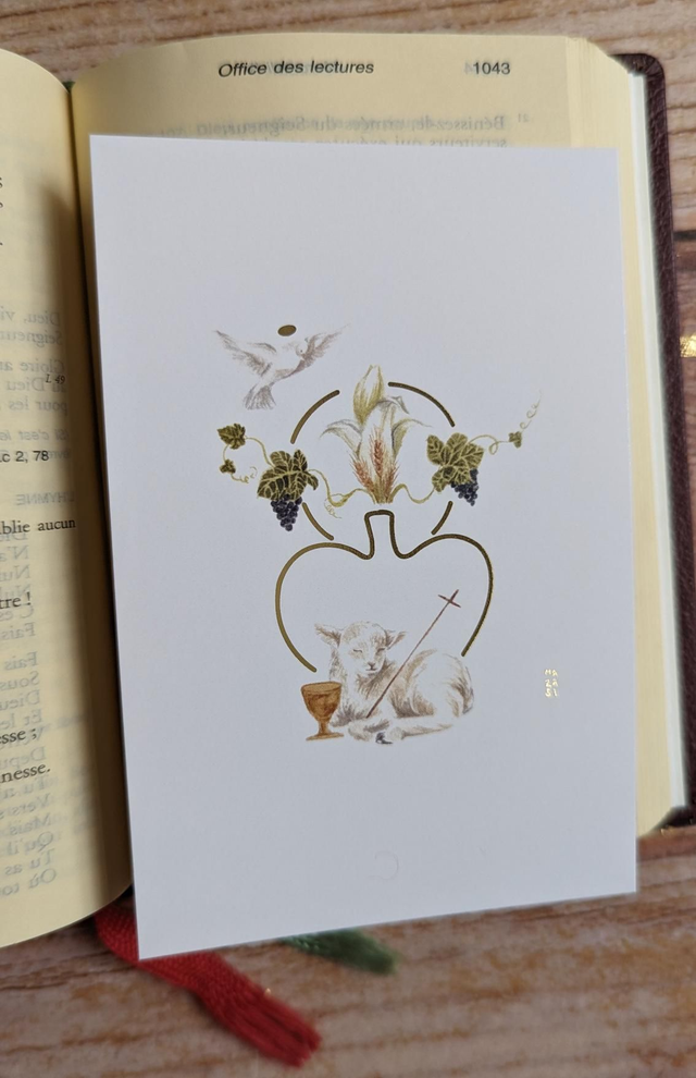 Signet Agneau au Calice 