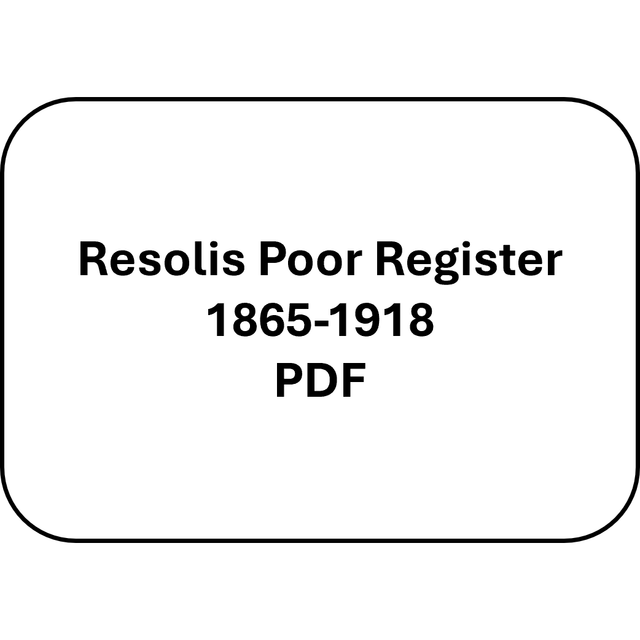 Resolis Poor Register 1865-1918 (PDF)