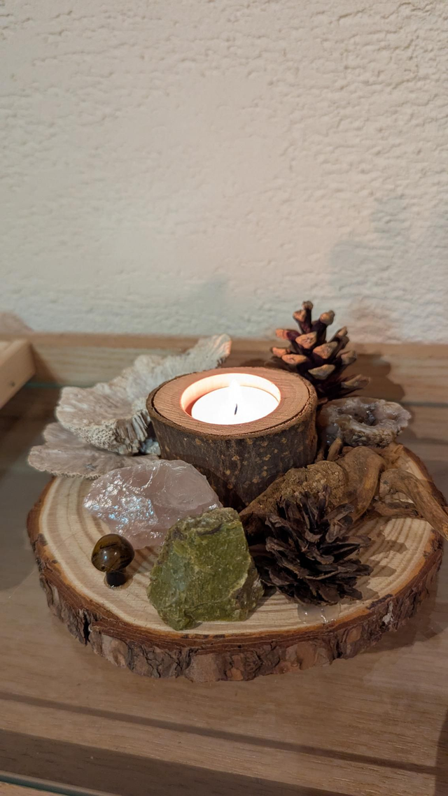 Déco nature Quartz Rose, Géode d&#039;Agate, champignons Œil du Tigre 