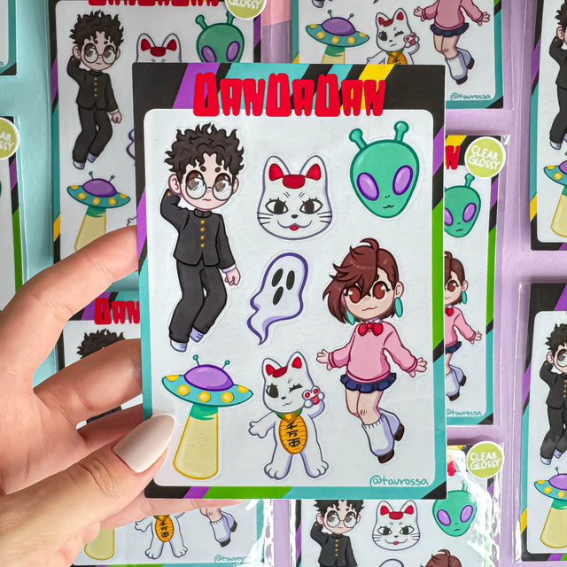 DanDaDan fanart sticker sheet (paket nalepk)