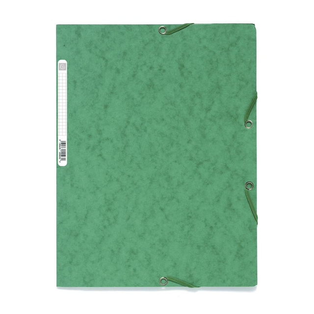 EXACOMPTA Chemise 3 rabats et élastique - Format 24x32 cm - VERT