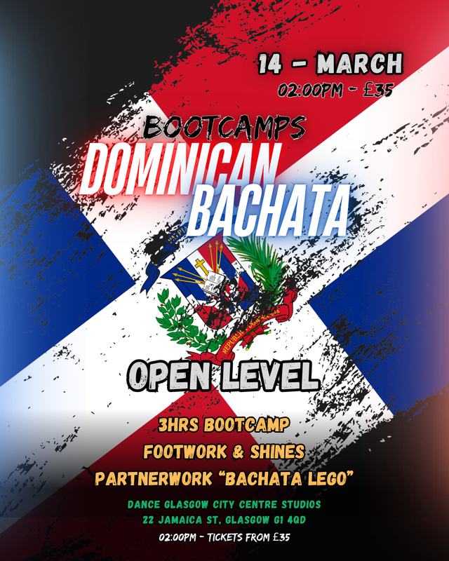 Dominican Bachata Bootcamp (14th March)