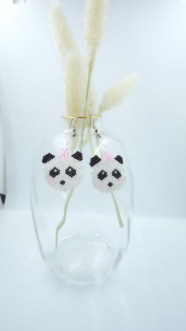 Boucles d&#039;oreilles Panda