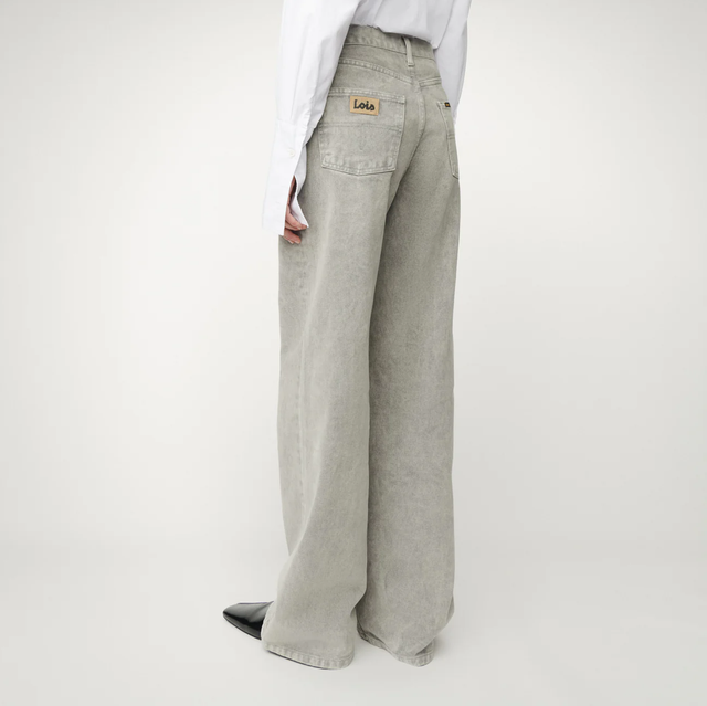 Lois Jeans Skater Loose - Low Rise Wide Fit Grey