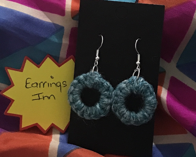 Mixed Coloured Crochet Dangling Earrings - MCDE02