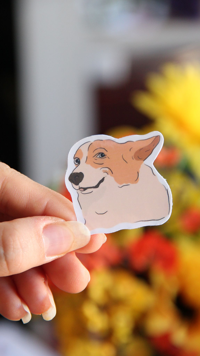 Sticker Chien malicieux 