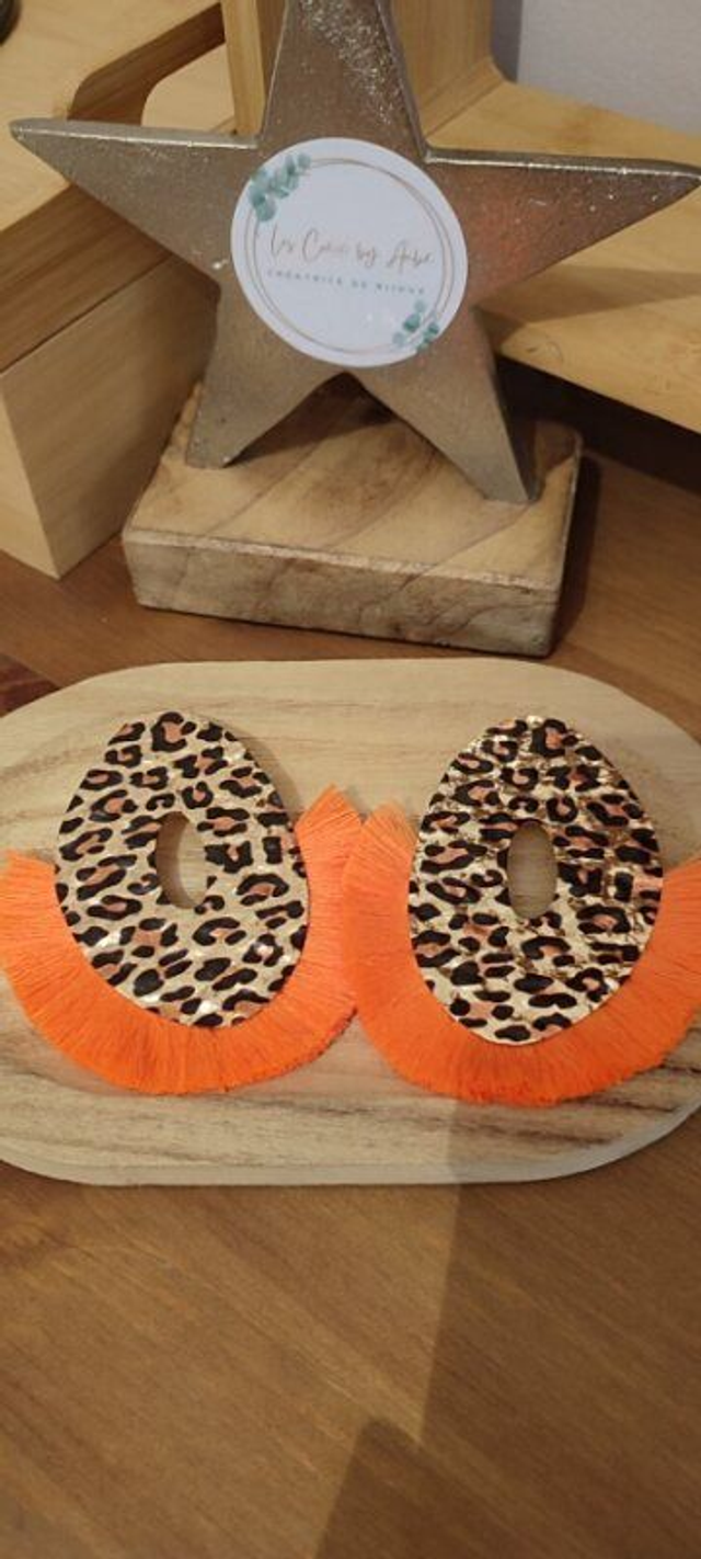 BO BIG BOHEME LEOPARD/ POMPONS ORANGE 0000806