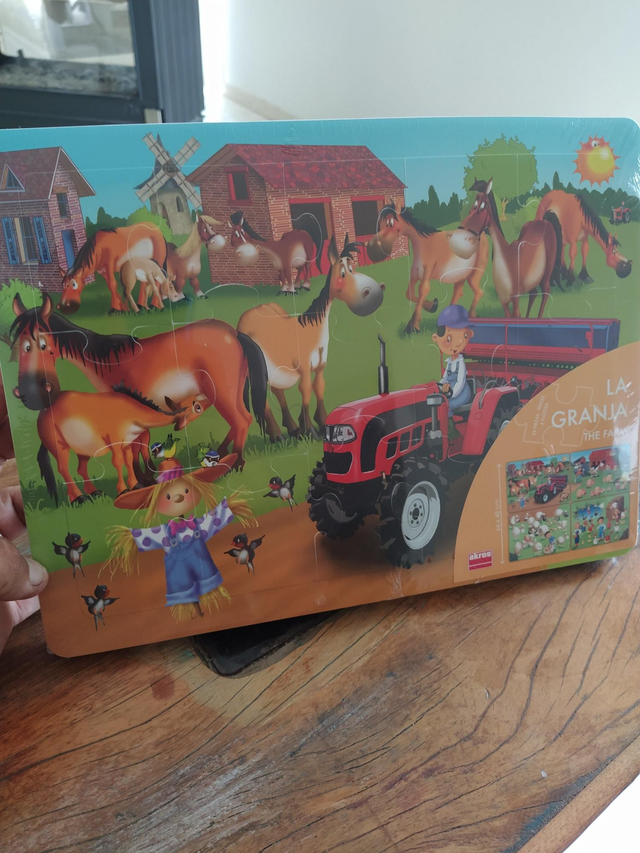 PUZZLE LA FERME 4X15 PIECES