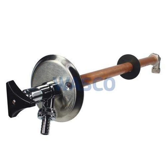 Comfort Line gevelkraan combinatie 15 x 3/4&quot;, vorstvrij, chroom